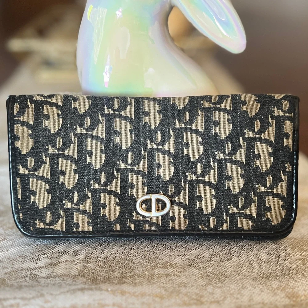 💙 Authentic Vintage Jacquard Dior Wallet